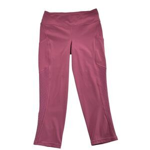 Lululemon Ready to Race Crop 21" Inseam Moss Rose Size 6
